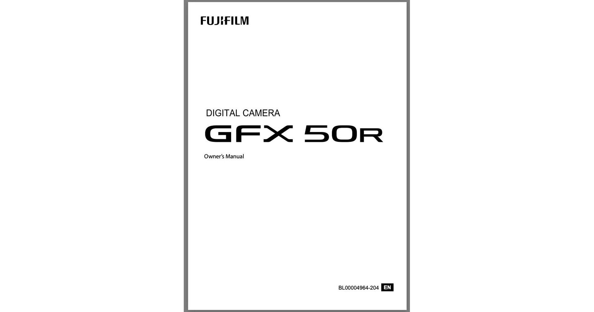 Fujifilm GFX 50R