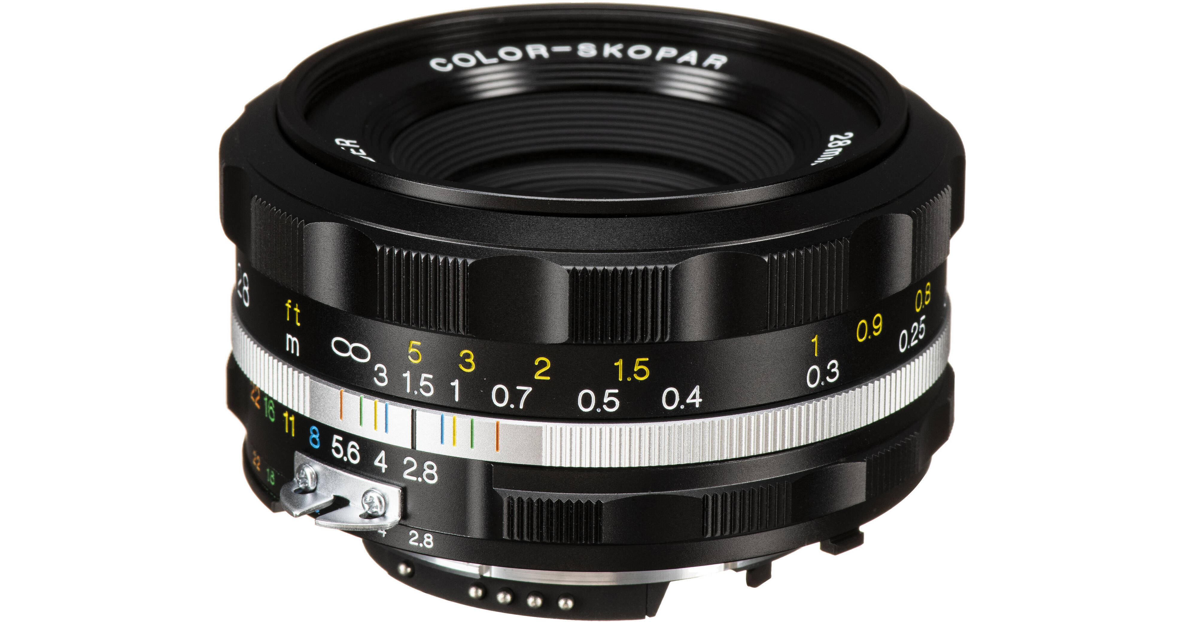 Voigtlander 28mm f/2.8 Color-Skopar SLIIs Lens for Nikon (Black Rim)