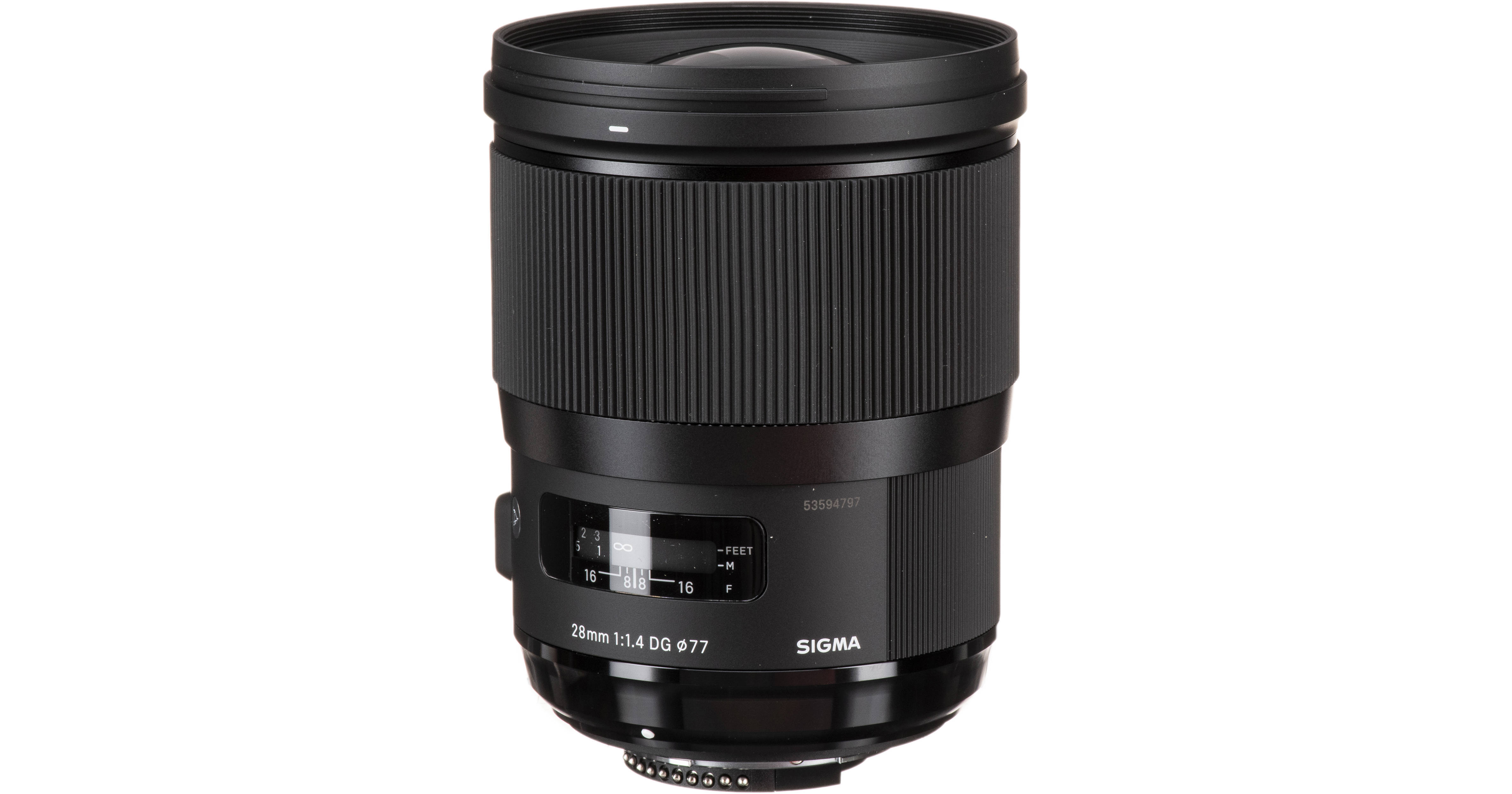 Sigma 28mm f/1.4 DG HSM Art Lens for Nikon F