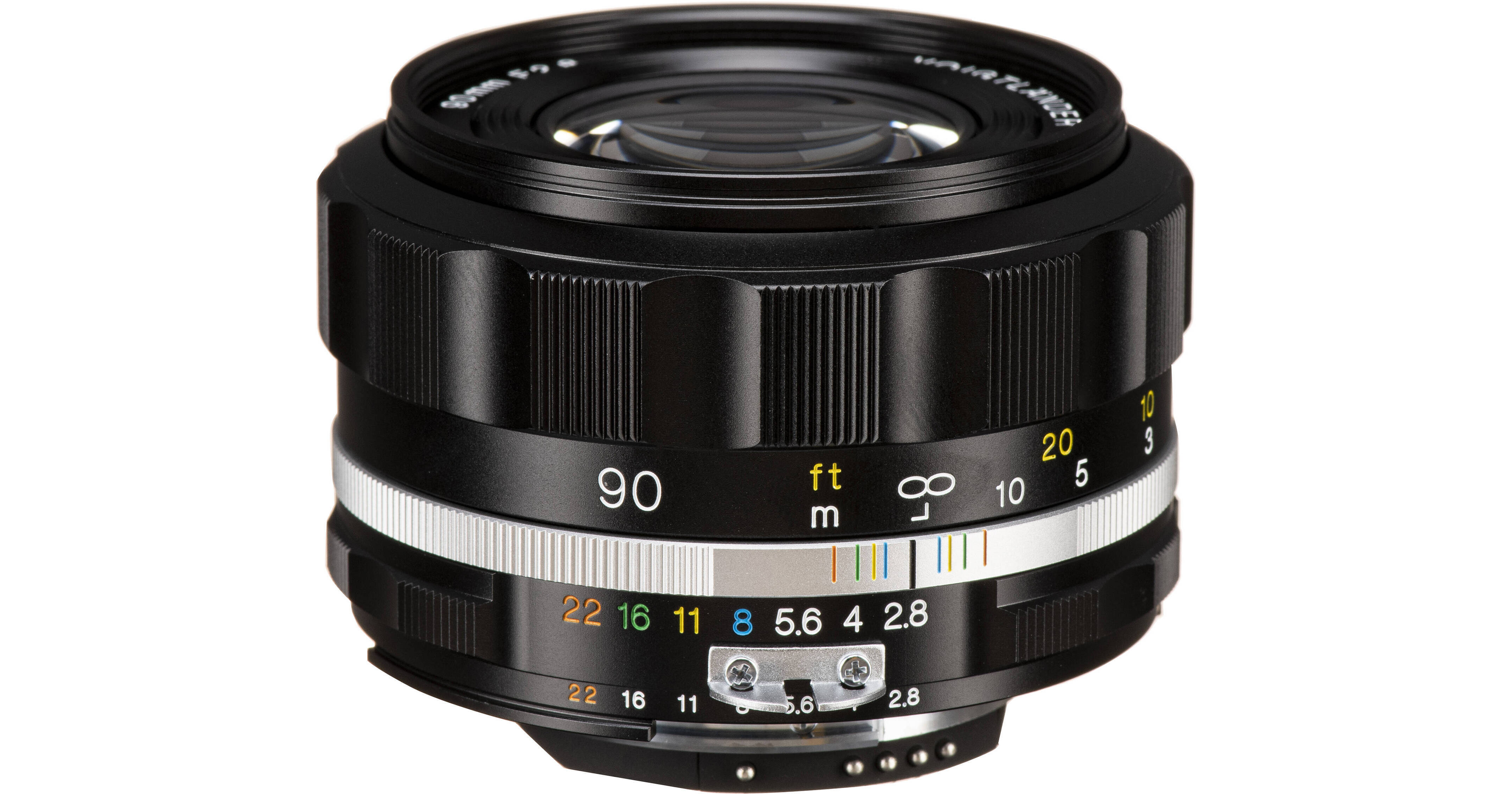Voigtlander 90mm f/2.8 SLIIs Apo-Skopar for Nikon AIS F-Mount (Black Rim)