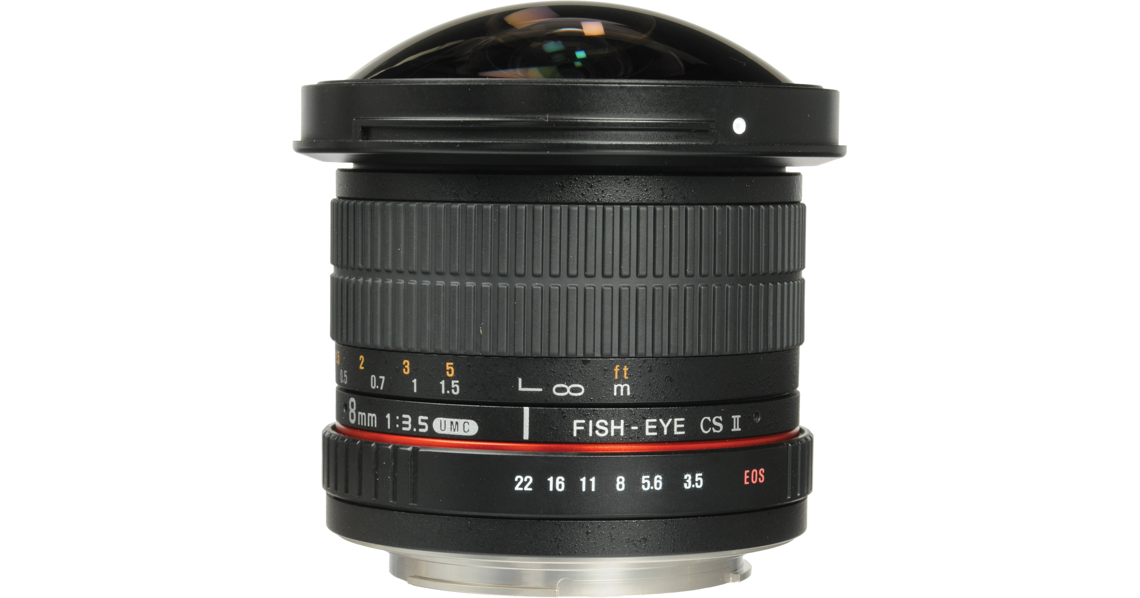 Samyang 8mm f/3.5 HD Fisheye Lens with Removable Hood for Canon
