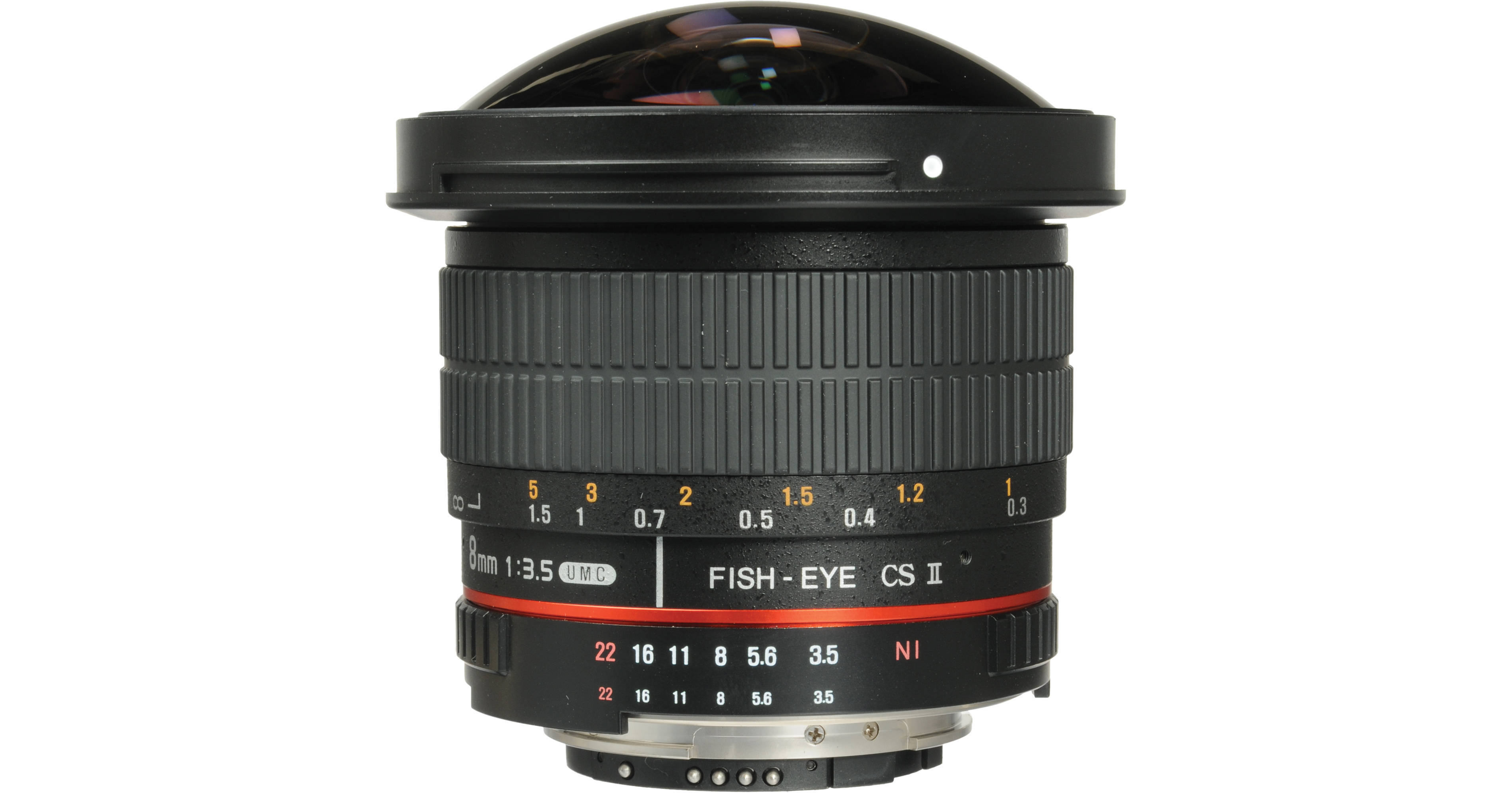 Samyang 8mm f/3.5 HD Fisheye Lens with AE Chip and Removable Hood for Nikon