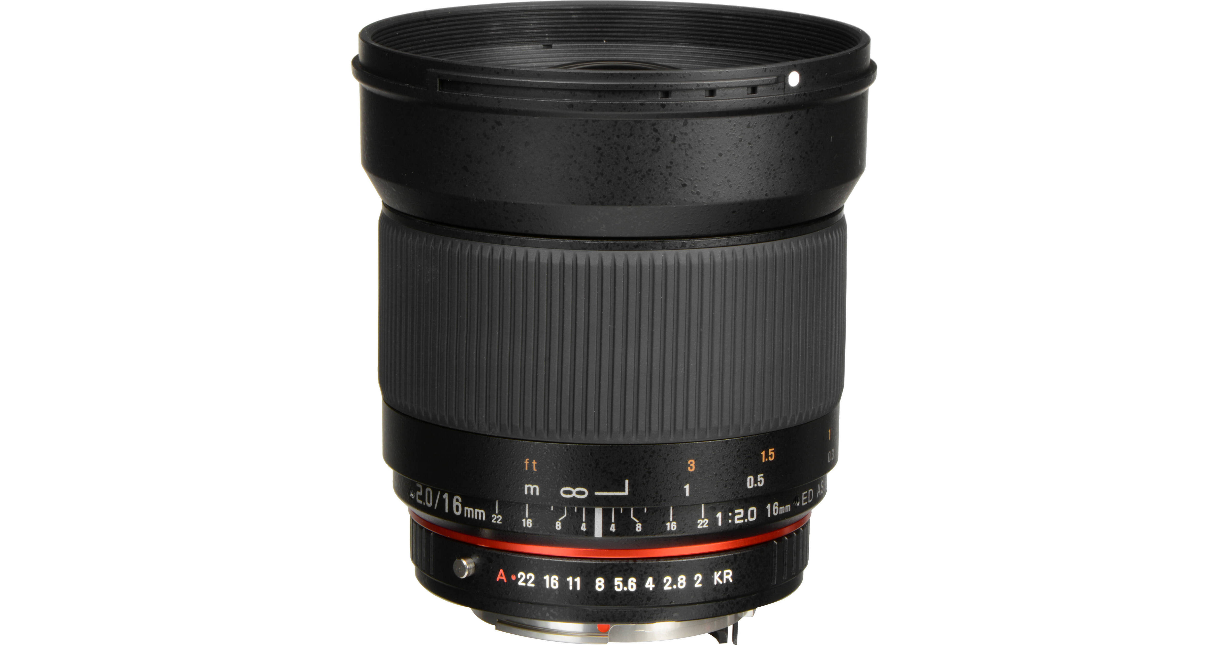 Rokinon 16mm f/2.0 ED AS UMC CS Lens for Pentax K APS-C Mount