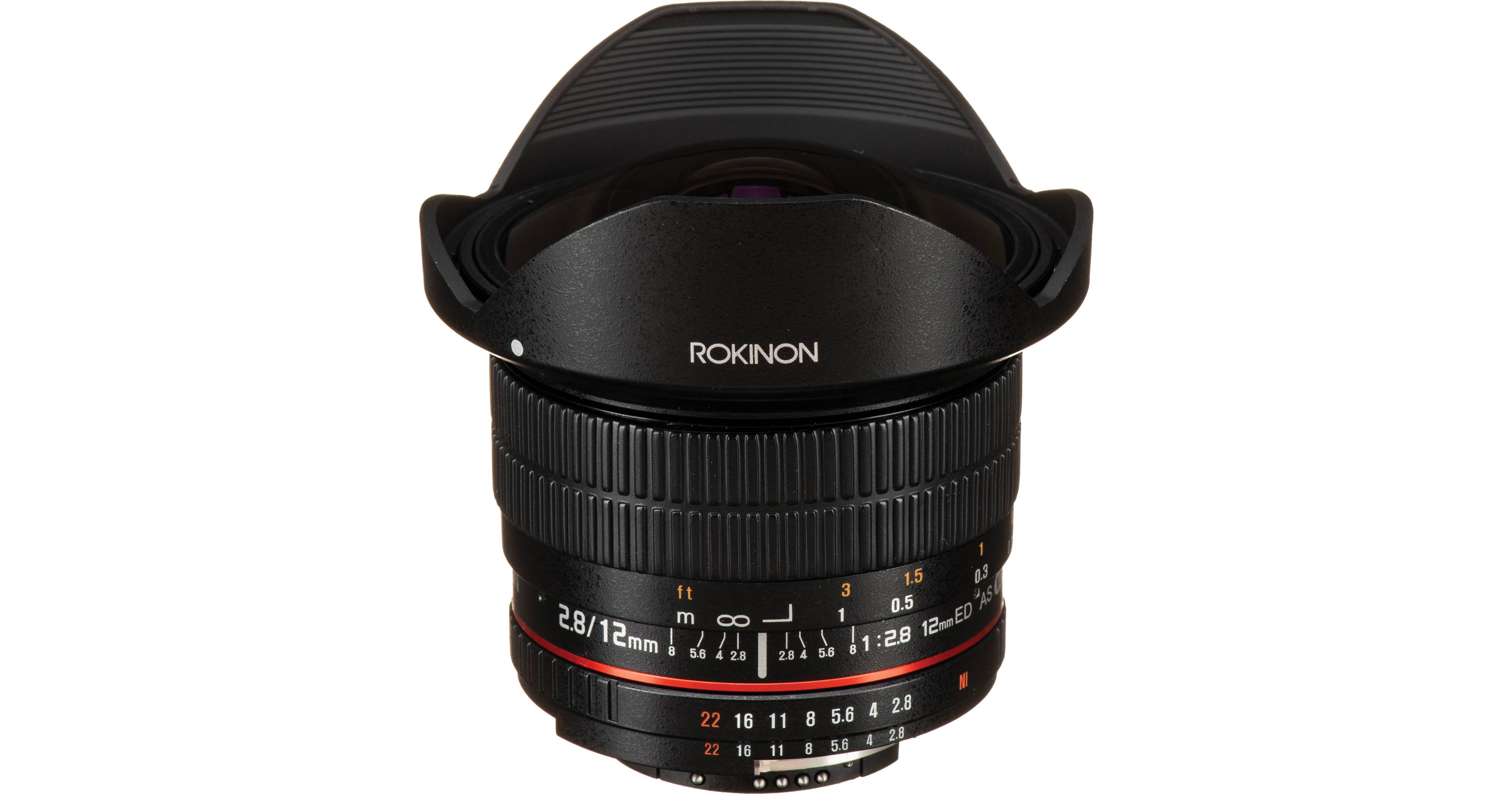 Rokinon 12mm f/2.8 ED AS IF NCS UMC Fisheye Lens for Nikon F Mount with AE Chip