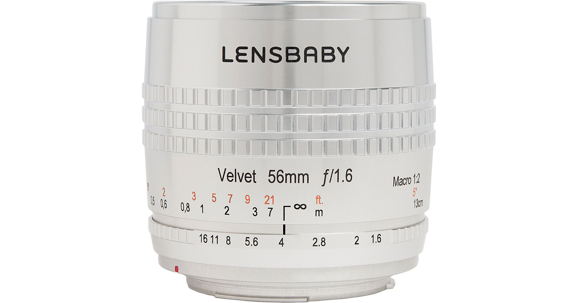 Lensbaby Velvet 56mm f/1.6 Lens (Nikon F, Silver)