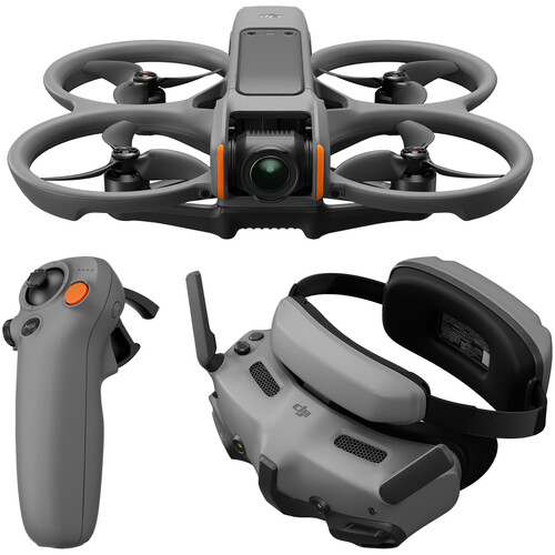 DJI Avata 2 FPV Drone with Goggles 3 & 1-Battery Fly More Combo