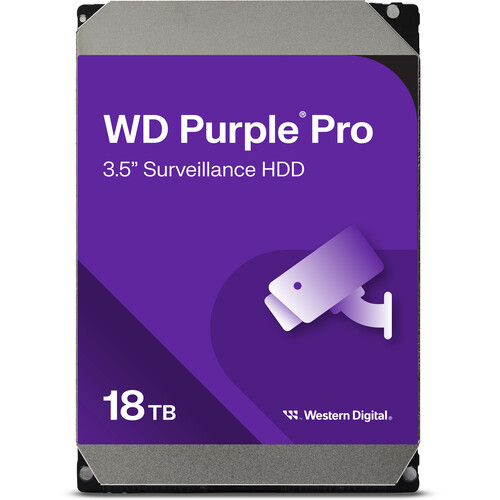 WD 18TB Purple Pro 7200 rpm SATA III 3.5" Internal Surveillance Hard Drive (OEM)
