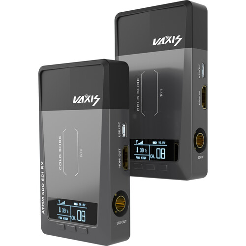 Vaxis Atom 500 SDI Wireless Video Transmitter and Receiver Kit (SDI/HDMI)